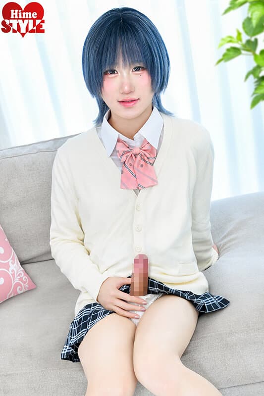 初めてのAVなのにメスイキ・潮吹きしちゃうゆるっと激キャワオトコの娘ひめドットらぶ青羽りのんAVデビュー